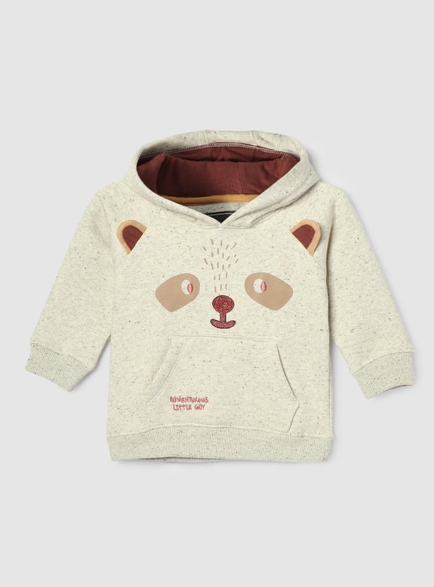 Boys Applique-Detail Hooded Sweatshirt