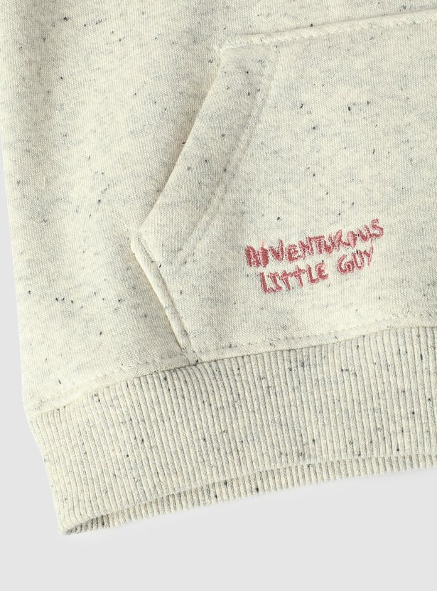 Boys Applique-Detail Hooded Sweatshirt