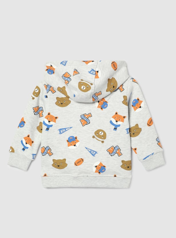 Boys Printed Hooded Sweatshirt