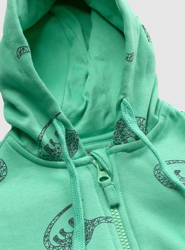 Boys Printed Hooded Sweatshirt