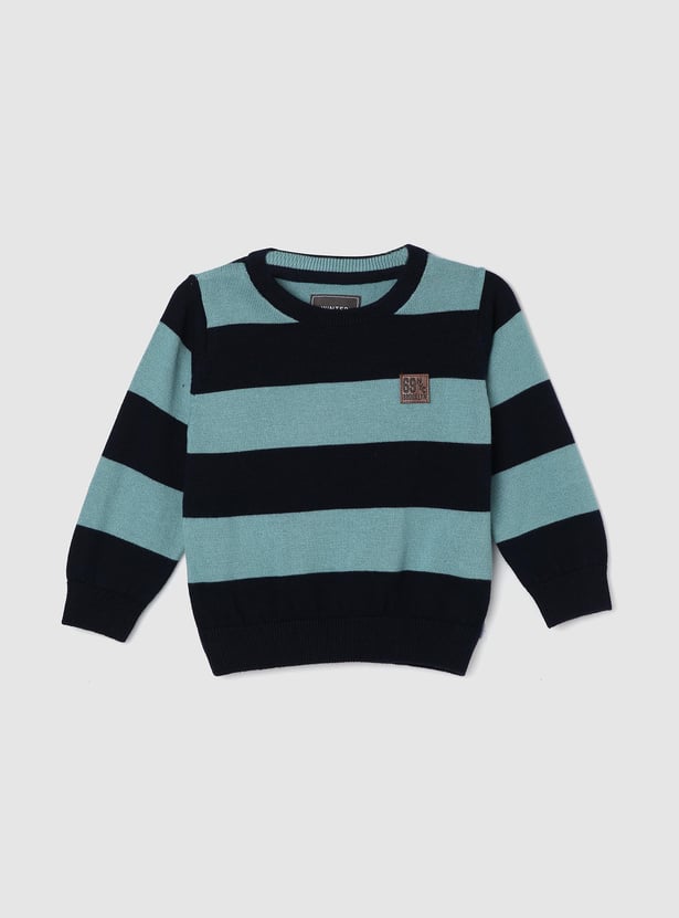 Boys Striped Knitted Sweater