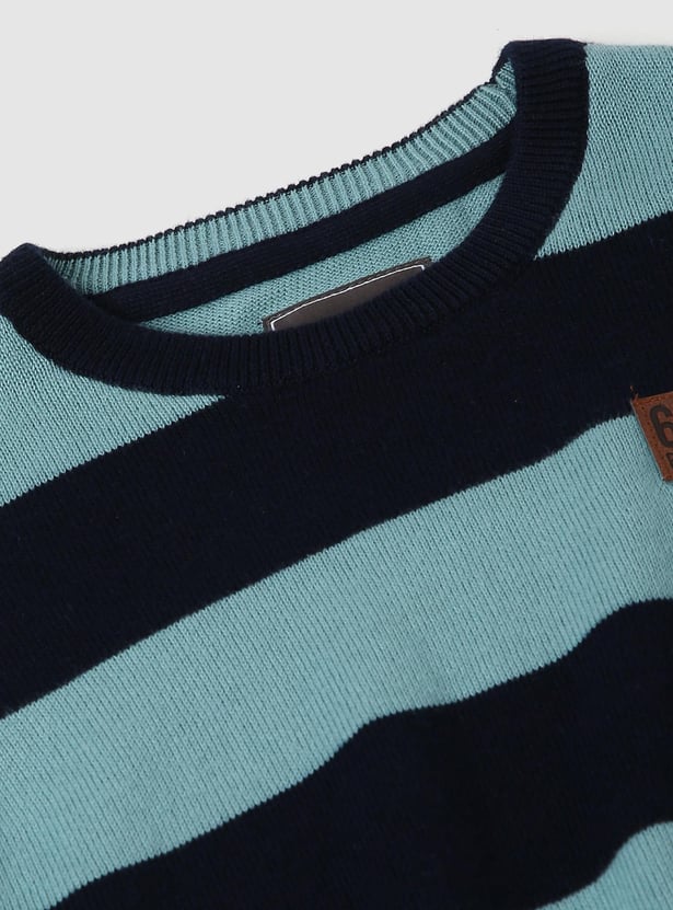 Boys Striped Knitted Sweater