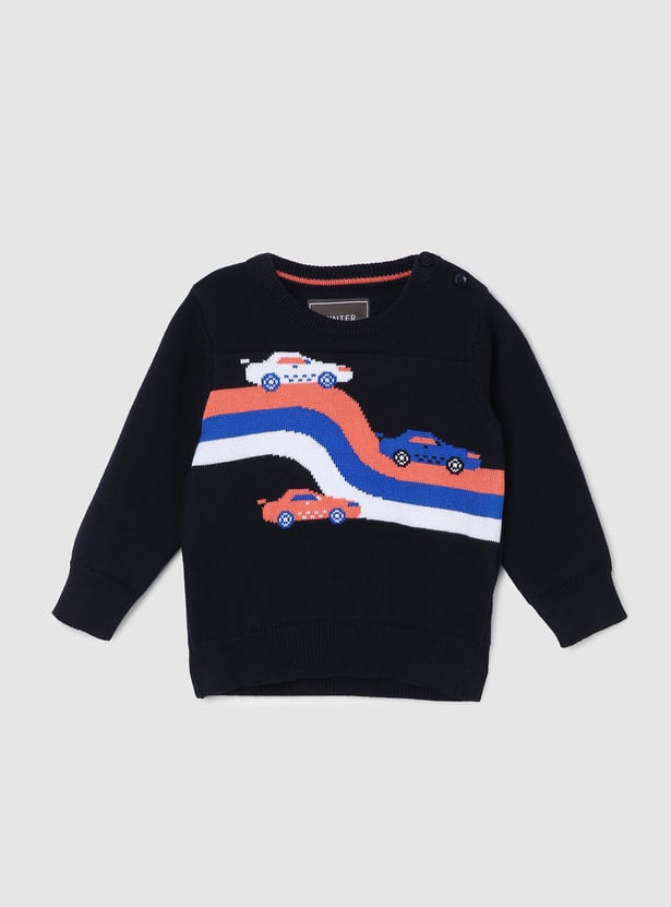 Boys Graphic Printed Sweater