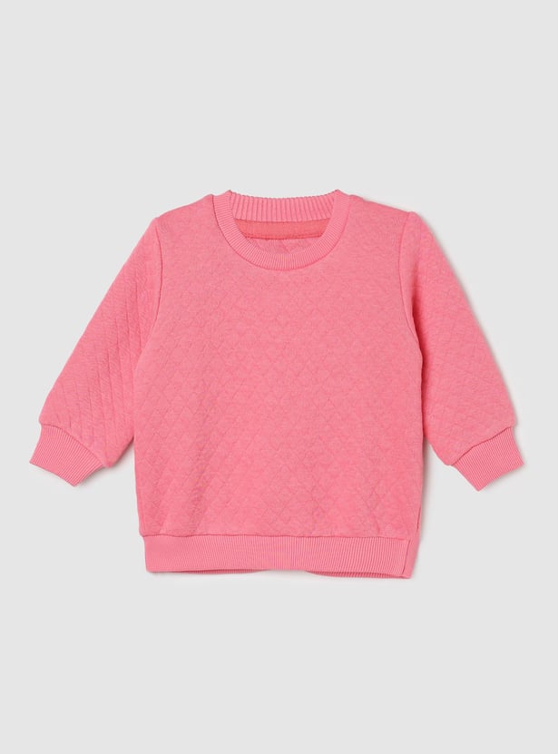 Girls Quilted Sweatshirt