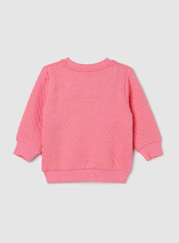 Girls Quilted Sweatshirt