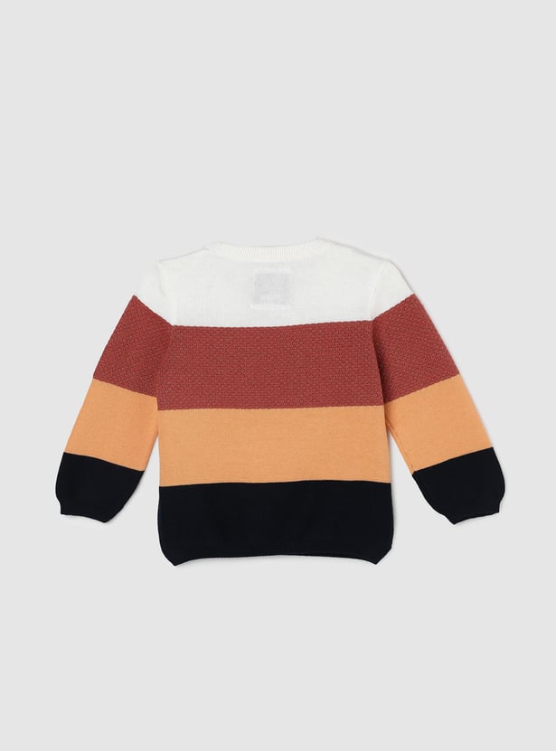 Girls Colourblocked Sweater