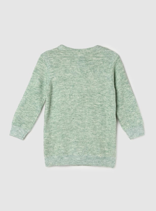 Girls Knitted Longline Sweater