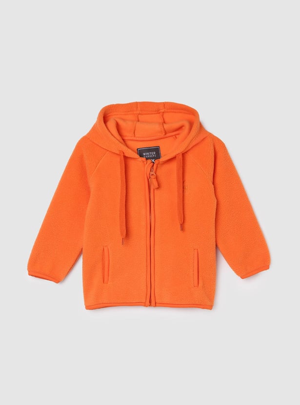 Boys Front-Open Hooded Jacket