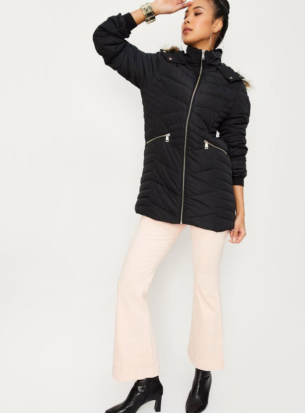 Women Hooded Parka Jacket