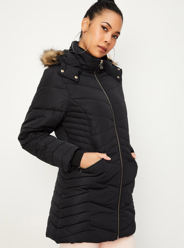 Women Hooded Parka Jacket