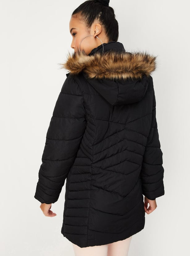 Women Hooded Parka Jacket