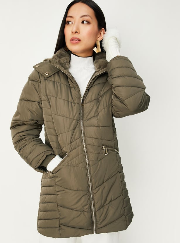 Women Hooded Parka Jacket