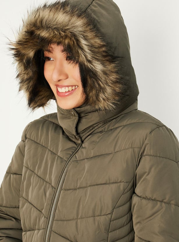 Women Hooded Parka Jacket