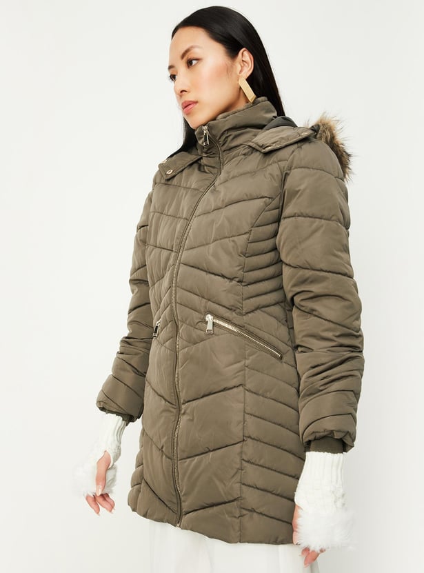 Women Hooded Parka Jacket