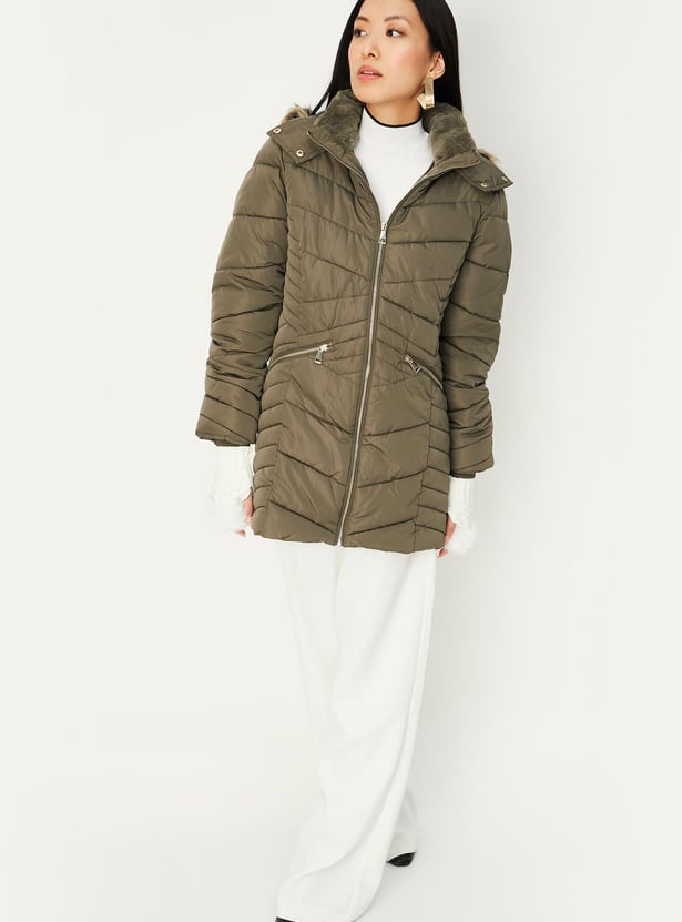 Women Hooded Parka Jacket