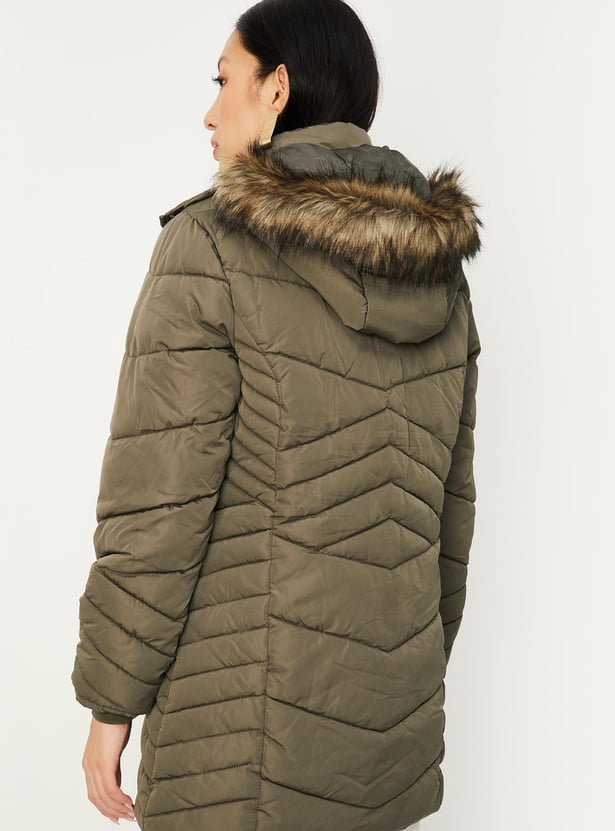 Women Hooded Parka Jacket