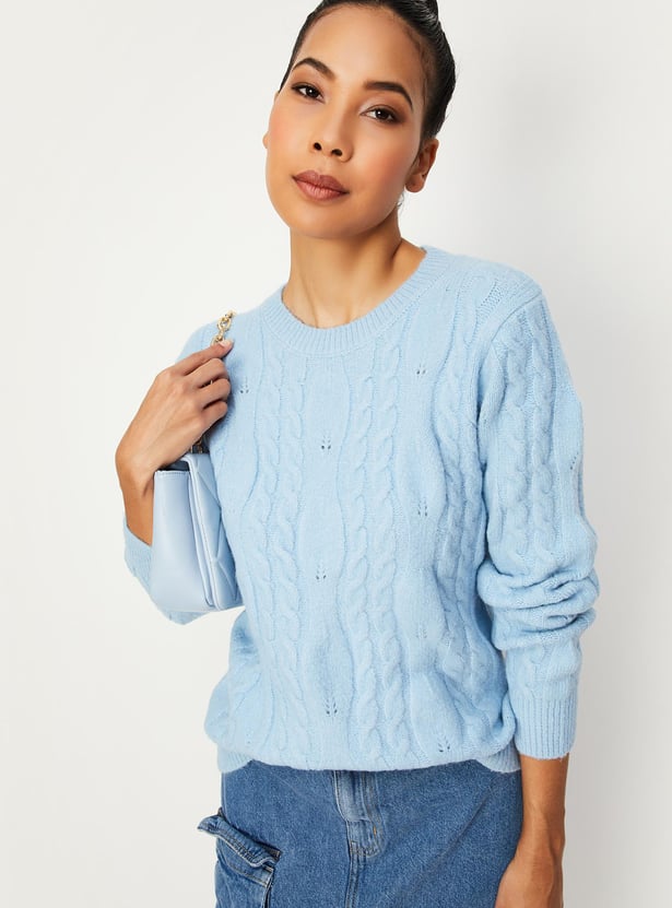 Women Cable Knit Jumper