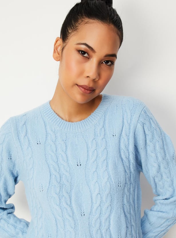 Women Cable Knit Jumper