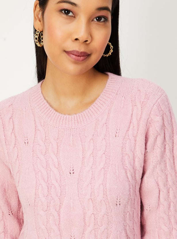 Women Cable Knit Jumper