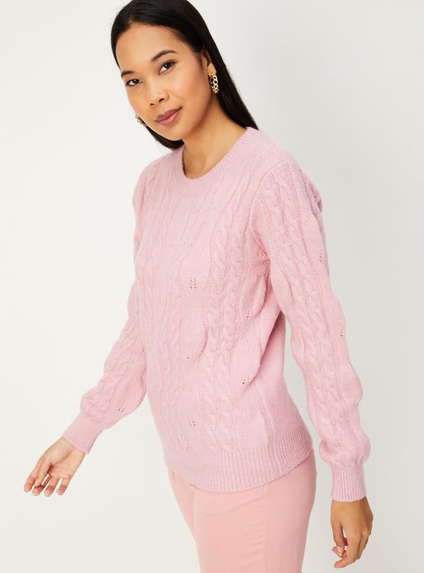 Women Cable Knit Jumper