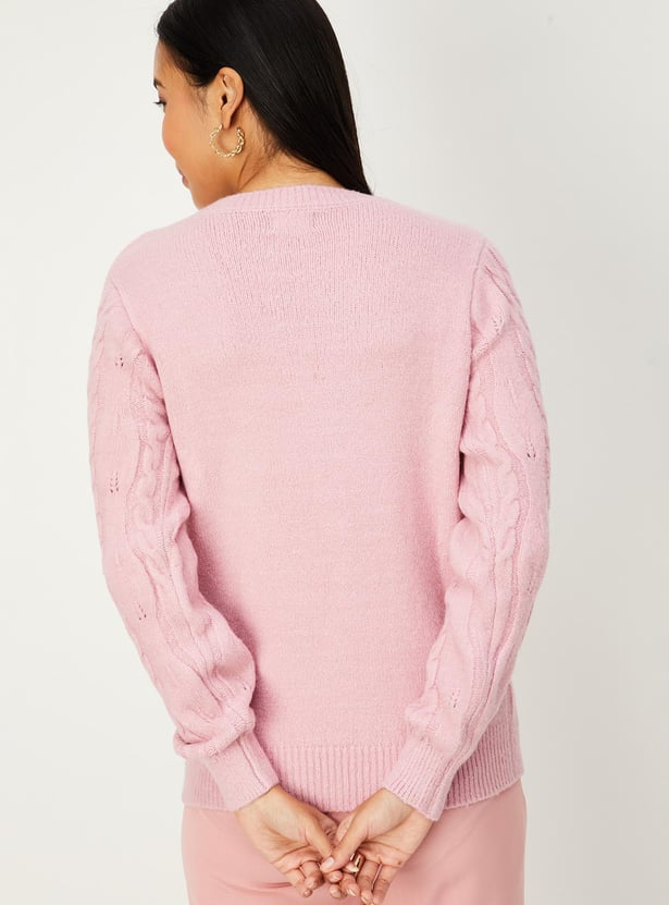Women Cable Knit Jumper