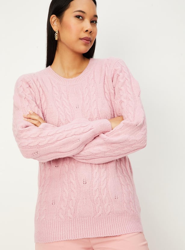 Women Cable Knit Jumper