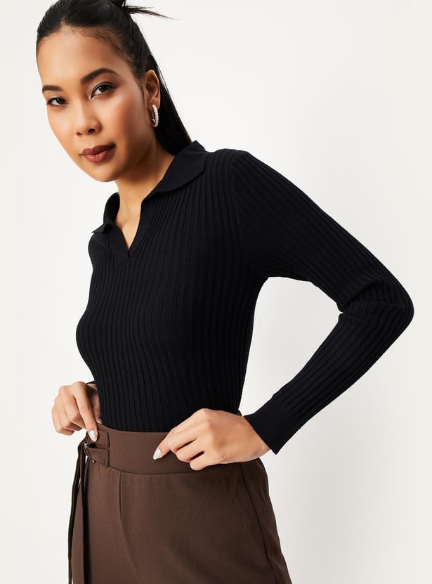 Women Rib-Knit Top