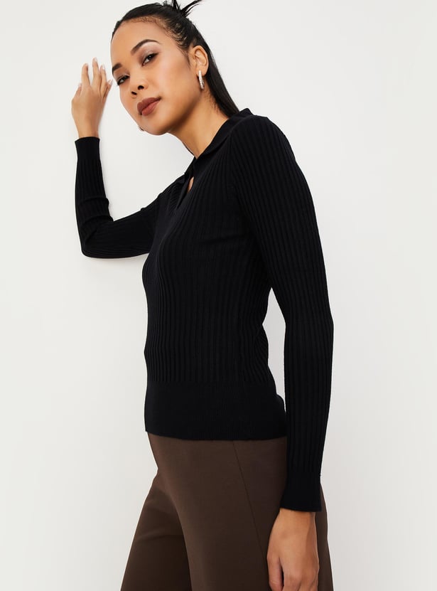 Women Rib-Knit Top