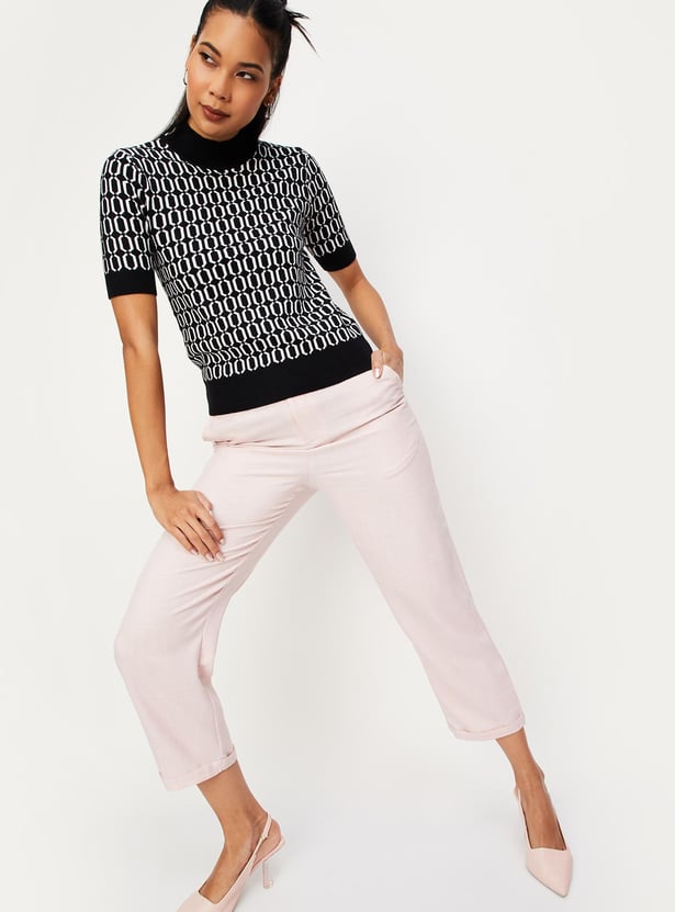 Printed Knit Top