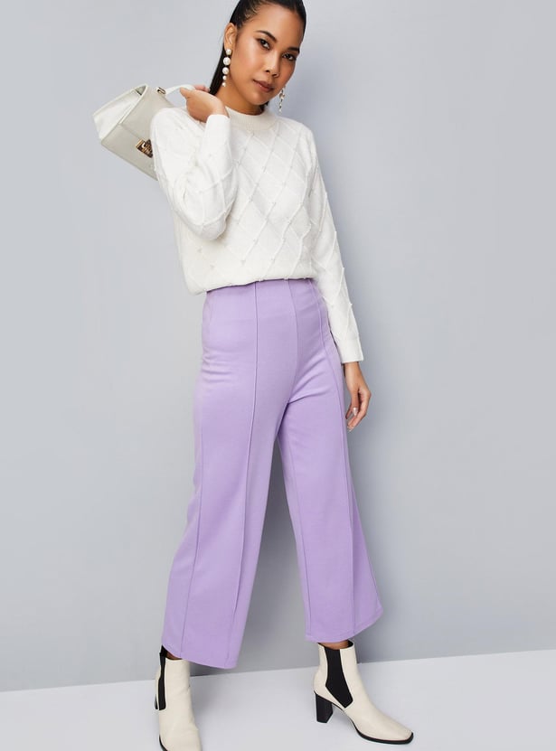 Women Pearl Embellished Sweater