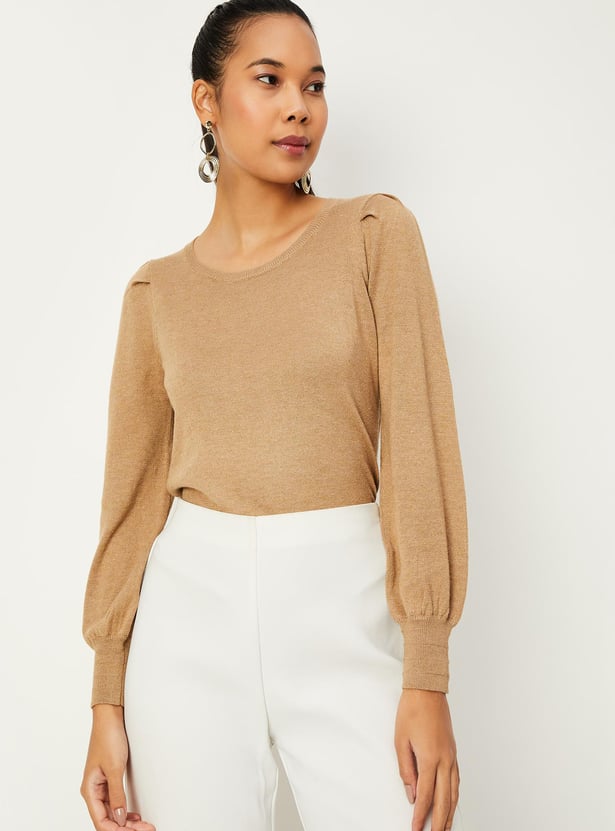 Women Shimmer Knit Top