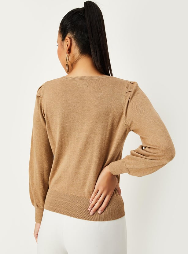 Women Shimmer Knit Top