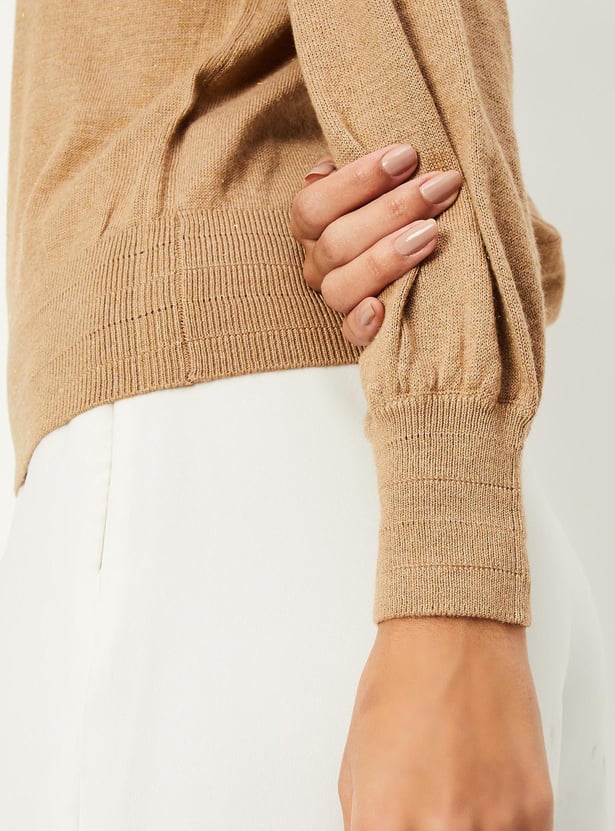 Women Shimmer Knit Top