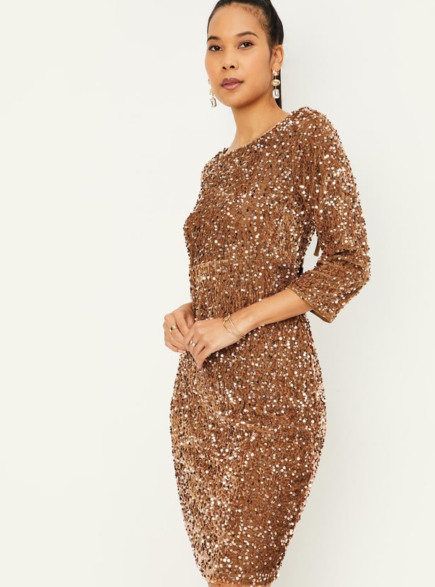 Women Sequinned Bodycon Dress