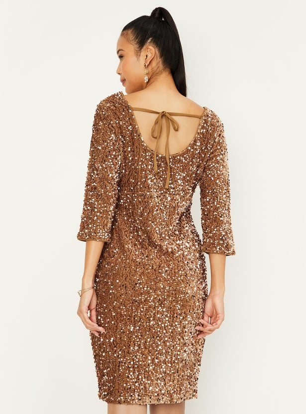 Women Sequinned Bodycon Dress