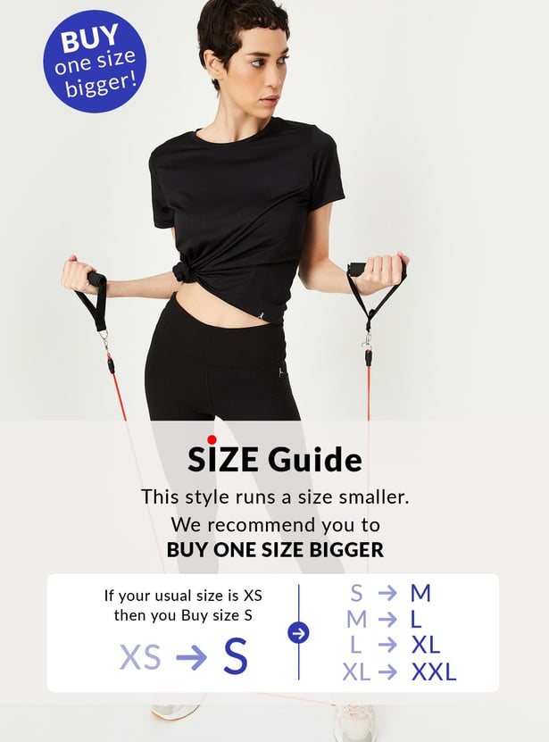 Women Solid Sports T-shirt