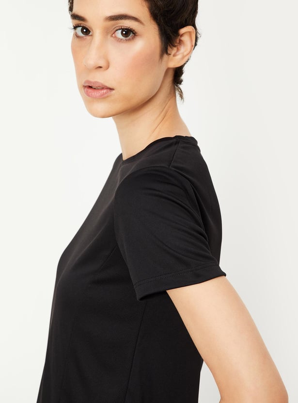 Women Solid Sports T-shirt