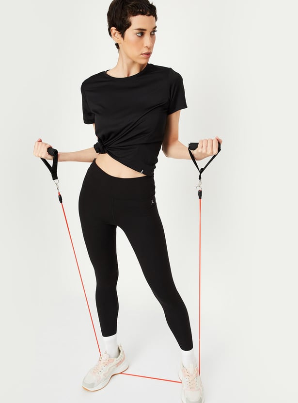 Women Solid Sports T-shirt