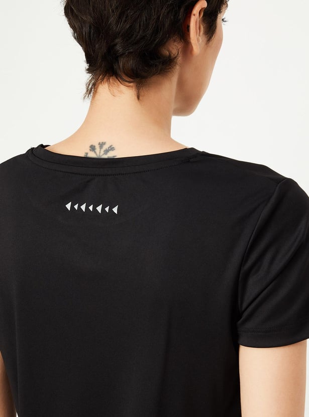 Women Solid Sports T-shirt