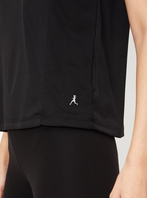 Women Solid Sports T-shirt
