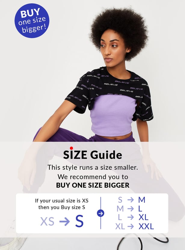 Women Athleisure Crop T-shirt