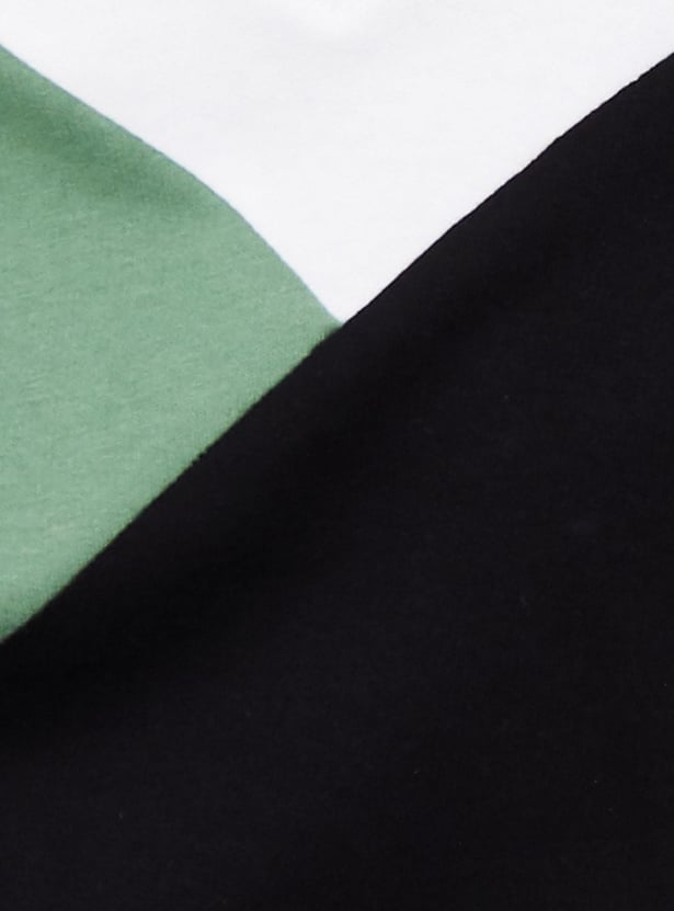 Women Colourblocked Cotton Polo