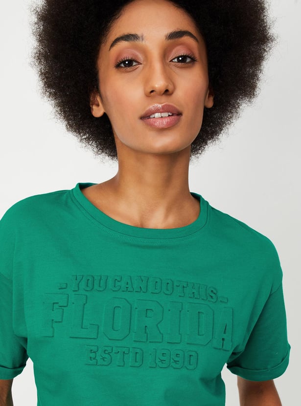 Women Tie-Dye Cotton Knit T-shirt