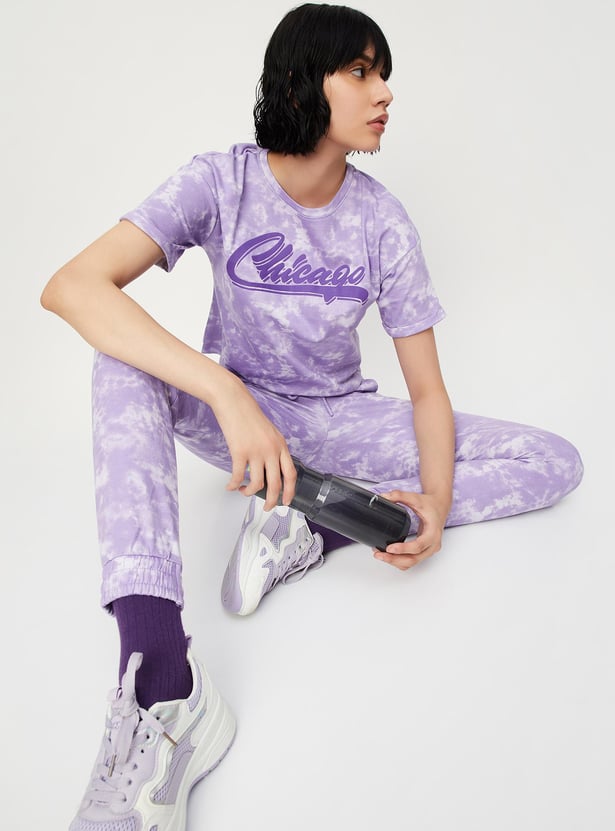 Women Tie-Dye Cotton Knit T-shirt