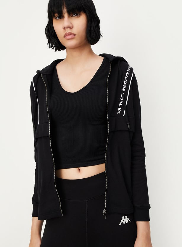 Women Hooded Sporty Jacket