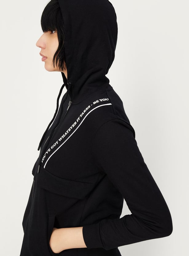 Women Hooded Sporty Jacket