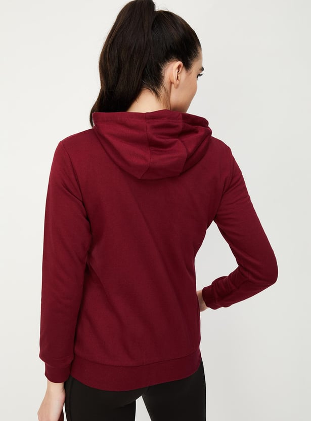 Women Quilted Hooded Sweatshirt