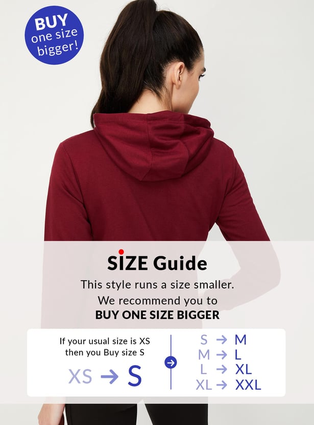 Women Quilted Hooded Sweatshirt