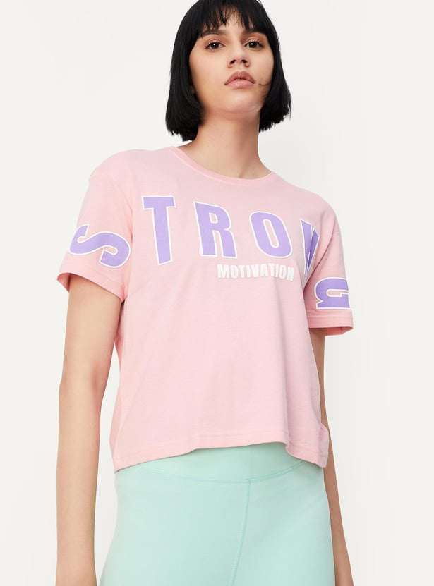 Women Typographic Printed T-shirt
