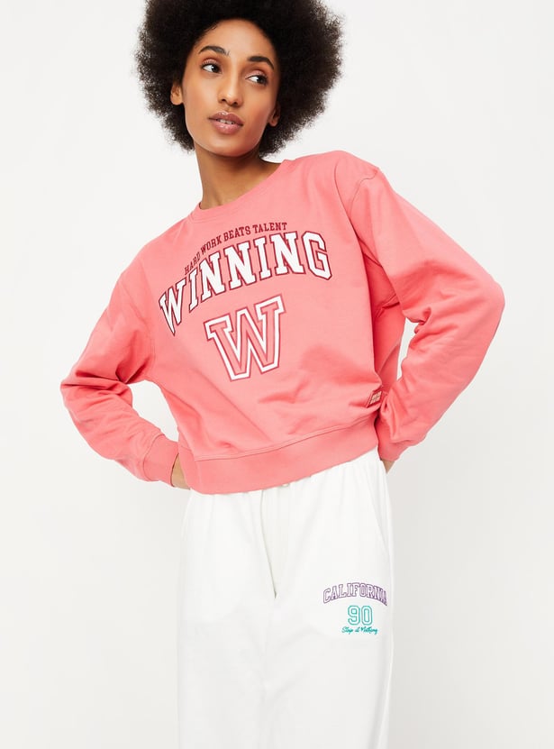 Women Embroidered Cotton Sweatshirt